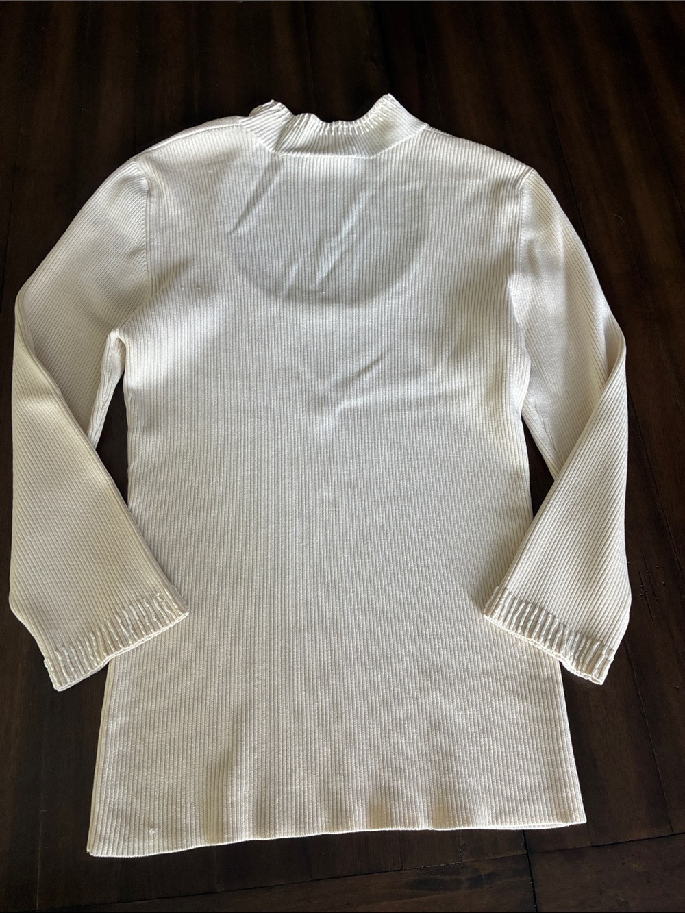 Cache Cream Ribbed Scoop-Neck Sweater - Picture 5 of 5